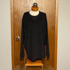 Woolrich Black Men's Fleece Polyester Crewneck Sweatshirt Size XXL